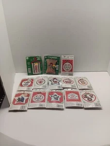 13 Vintage Cross Stitch Kits Christmas Ornaments New Berlin Co Frames NOS - Picture 1 of 5