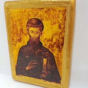 Heiliger Naoum von Ochrid Nahum Nachum Naum Orthodoxe Kunst Griechische Ikone - Bild 1 von 10