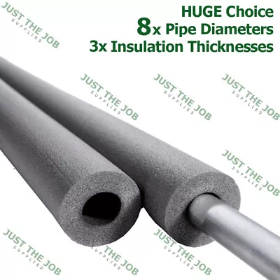 Climaflex Foam Pipe Insulation ~ Lagging Wrap Roll ~Huge Range Inc 9mm 13mm 25mm • 14.40£