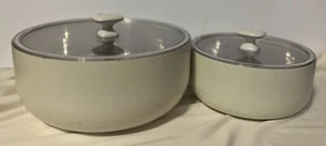 Pampered Chef Set Of 2 INSULATED SERVING Bowls - Picture 1 of 8