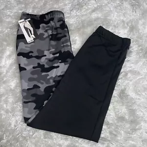 Shosho Women Black Camo Spliced Jogger Leggings SZ XL NWT - Picture 1 of 9