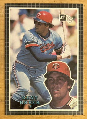 1985 Donruss Action All Stars Kent Hrbek cartão de beisebol tamanho grande 40 gêmeos 1B O/C - Imagem 1 de 2