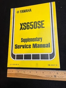 YAMAHA SUPPLEMENTARY MANUAL,YAMAHA XS650SE  SUPPLEMENTARY SERVICE  MANUAL - Bild 1 von 1