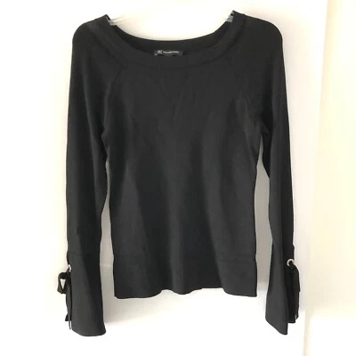 Suéter feminino Inc International Concepts malha preta tamanho M sino manga longa - Imagem 1 de 4