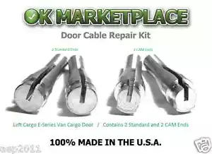 Ford E150,E250,E350 Van LEFT Door Handle Cable Repair Kit. 92 to 04 #2B2A - Bild 1 von 8
