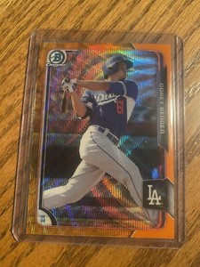 Corey Seager 2015 Bowman Chrome Orange Wave Refractor Rookie RC SSP BCP250
