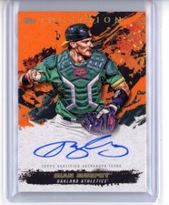 Sean Murphy auto autograph card /50 2021 Topps Inception orange Atlanta Braves