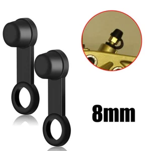 8Pcs 8mm Brake Bleeder Screw Caps Grease Zerk Fitting Cap Rubber Dust Cover - Picture 1 of 10