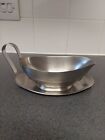 Stainless Steel Made In England Serving Gravy Boat Handle Pourer 18/10