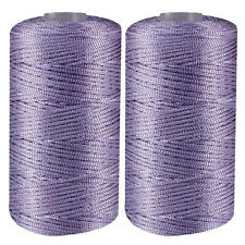 2pcs Nylon Crochet Yarn Cord Thin Ice Cotton Thread Handmade DIY Craft Yarn