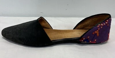 Zapatos planos bordados Free People Rajah talla 40 EE. UU. 9 punta azteca boho Foto 1 de 4