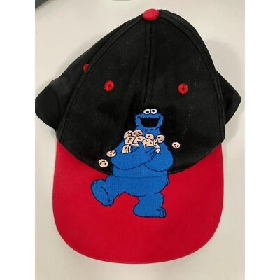 Sesame Street Vintage Youth Cookie Monster Snapback Hat, Black/Red/Blue - Image 1 of 3