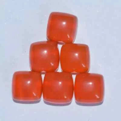 Cojín de cornalina natural cabujón grado AAA piedras preciosas sueltas para joyería Foto 1 de 4