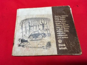 Vintage Volkswagen "Think Small"  VW Promo Car Dealer Hardback Cartoon Book 1967 - Picture 1 of 5