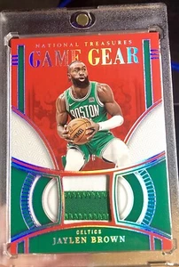 23-24 NBA Panini National Treasures Patch Jaylen Brown /8 Celtics Finals MVP - Bild 1 von 2