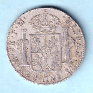 Mexico. 1791-FM 8 Reales.. F+ - Trace Lustre - Picture 1 of 2