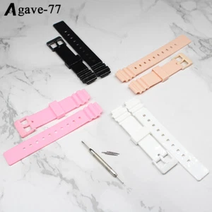 14 mm Uhrenarmband für Casio LRW-200H LRW200H-1EV Glanz Damen Sport Kautschukband - Bild 1 von 17