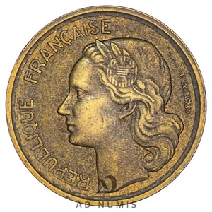 France 10 francs 1954 Guiraud TTB pièce de monnaie française cupro-aluminium - Imagen 1 de 2