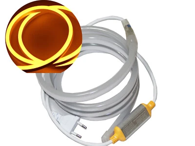 Neon LED Strips Streifen Lichtschauch Luxus Orange  goldweiss,  1-50m N140 230V - Bild 1 von 4