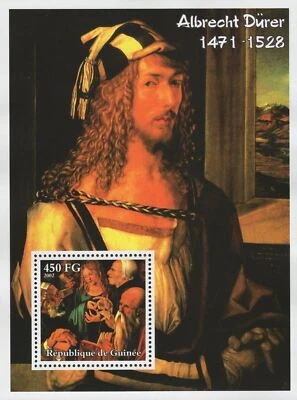 Albrecht Durer Famous Painter Art Souvenir Sheet MNH - Image 1 of 2