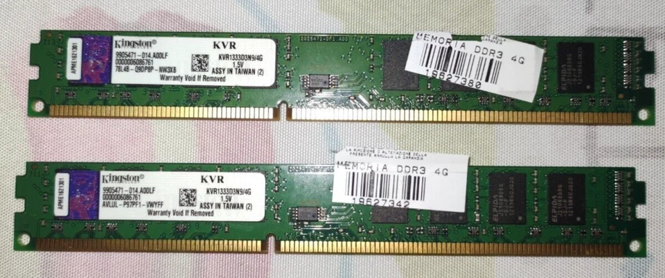 Kingston Memoria per PC ValueRAM 8 GB Ddr3-1333 Pc3-10600 Cl9 (kvr1333d3n9/8g) - Immagine 1 di 1