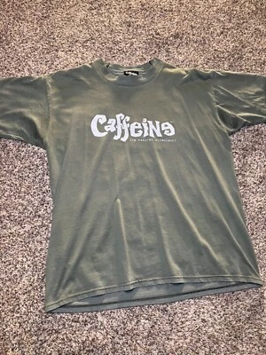 Camisa de colección del personal del club cafeína rave talla grande. rave skate grunge Foto 1 de 4