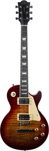 GUITARE ELECTRIQUE TYPE LP VINTAGE CHERRY SUNBURST EKO LS300-CSB - Picture 1 of 4