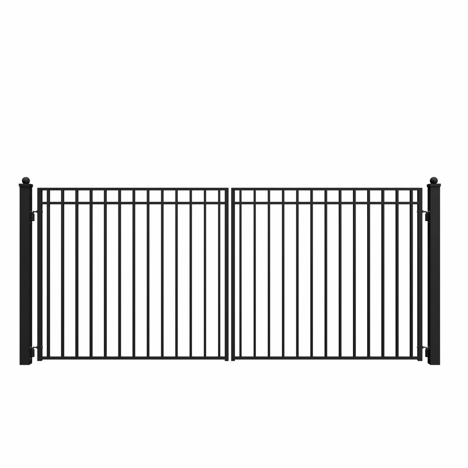 ALEKO Madrid Style 14' Dual Black Driveway Gate