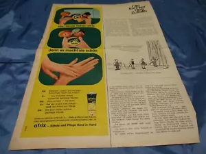Atrix Handcreme , Reklame 1963 , Werbe - Druck , Nostalgie Print # 425 - Bild 1 von 1