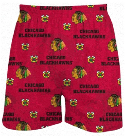 Chicago Blackhawks Mens Red NHL Keynote Boxer Shorts by Concepts Sports Cover