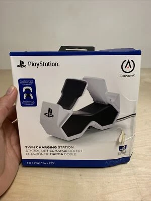 NEW - PowerA Twin Charging Station for PS5 Dualsense Wireless BOX DAMAGED - Image 1 of 4
