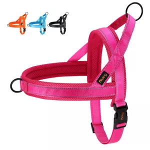 No Pull Dog Harness Front Clip Reflective Mesh Vest with Handle Adjustable XS-L - Picture 1 of 15