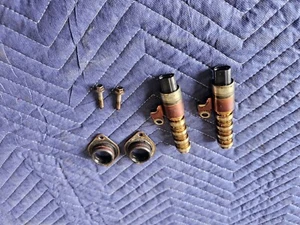 2x FORD BA BF FALCON VCT SOLEOIDS (PAIR) 2002-2008 CAMSHAFT VCT SOLENOIDS 6CYL - Picture 1 of 14