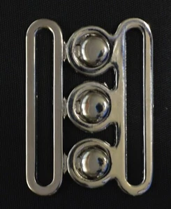 48mm Silver Interlocking Belt Buckle (Round Corners) - Picture 1 of 2