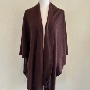 Cejon Shawl Open Cardigan Brown Metallic Women's OS Wrap - Picture 1 of 4
