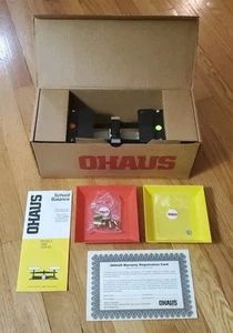 Bilanciere scuola Ohaus vintage scala 1200-00 aula homeschool rosso giallo vassoi - Foto 1 di 6