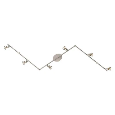 Kit de iluminación de pista de níquel mate Eglo Buzz 2 6,2 pies 6 luces Foto 1 de 4