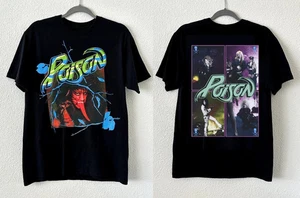 NEU 1988 Poison Shirt Erwachsene schwarz Band Metal Musik Konzert 80er - Bild 1 von 1