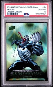 2024 Upper Deck Marvel Renditions Spider-Man #24 Venom Goblin Green - Bild 1 von 3