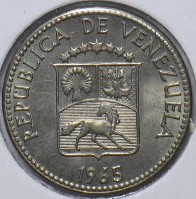 Venezuela 1965 5 Centimos Horse animal 294964 combine shipping - Image 1 of 2