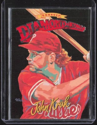 1994 Donruss #DK-9 John Kruk Diamond Kings - Image 1 of 2