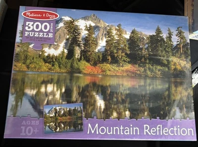 Rompecabezas Melissa & Doug Mountain Reflections nuevo 300 piezas retirado sellado Foto 1 de 2