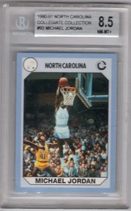 1990-91 North Carolina Collegiate Collection Michael Jordan #93 BGS 8.5 - Picture 1 of 2