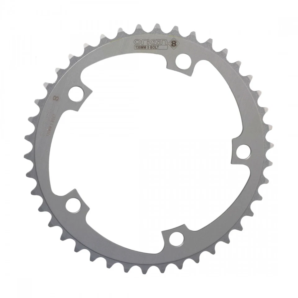 Origin8 Alloy Blade Chainring 34t 94 BCD 5-Bolt 8/9-Speed Aluminum Silver - Image 1 of 1
