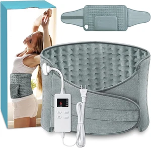 Heating Pad for Back Pain Relief Electric Heating Pad Wrap for Period Cramps Low - Picture 1 of 6