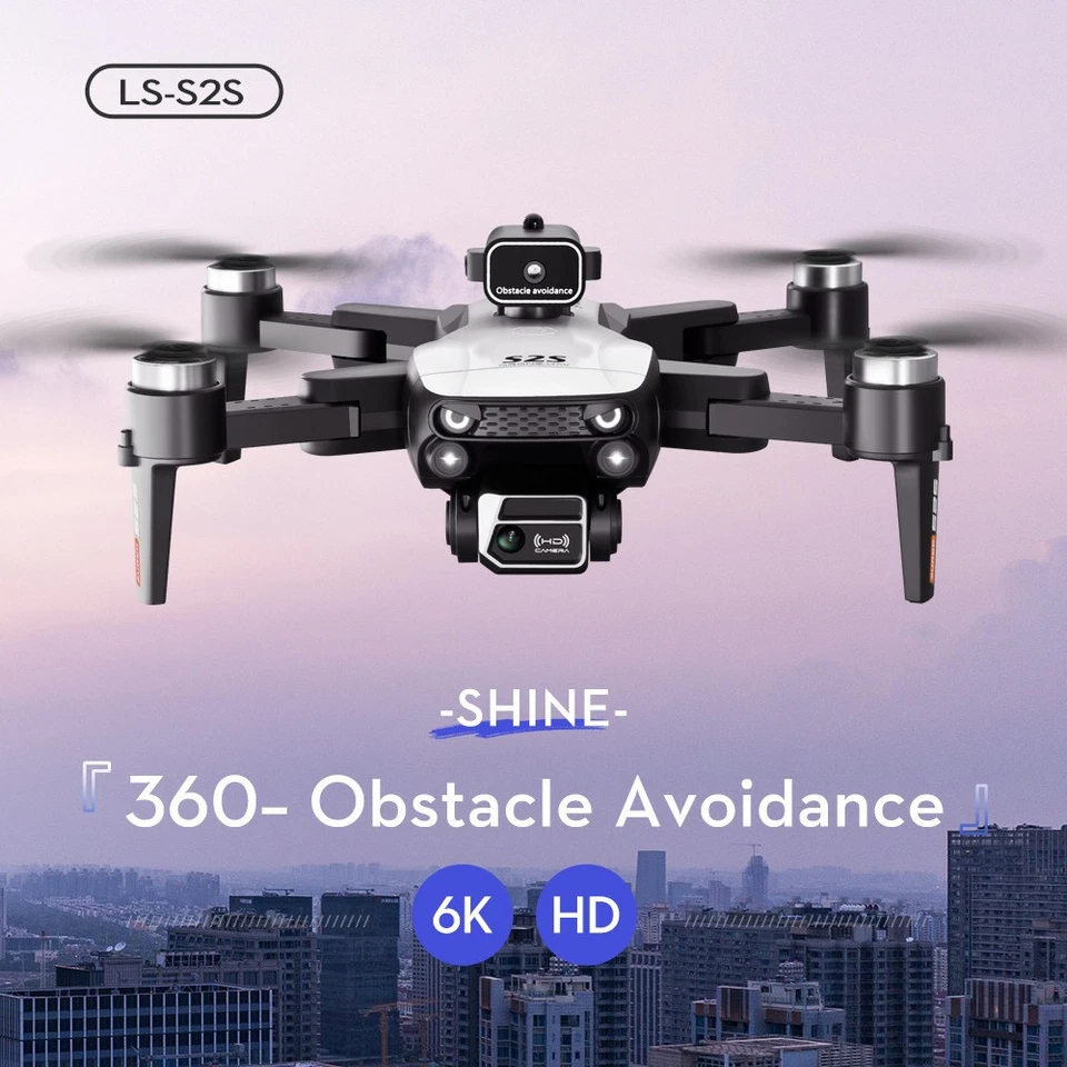 Travel Drone 6K HD Camera Brushless Motor Long Flight Time Obstacle Avoidance - Image 1 of 4
