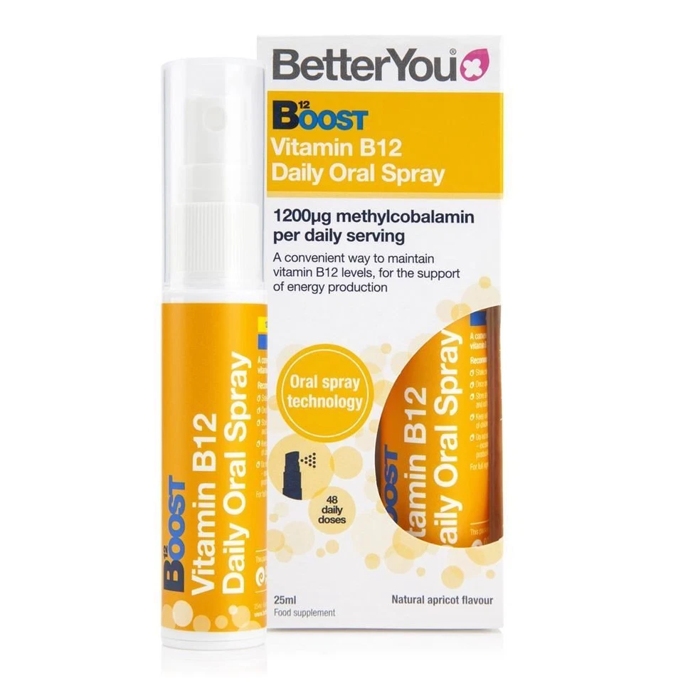 BetterYou Boost B12 spray oral diario 25 ml - paquete de 2 Foto 1 de 1