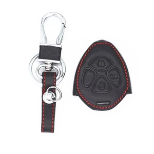 Black Leather Key Cover Case Fob For Toyota 4Runner Scion iQ xD xB tC 3 Buttons - Picture 1 of 5