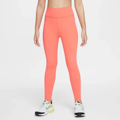 Nike One Dri-FIT Leggings Cintura Alta FZ5605 Jóvenes Grandes Niños Niñas Talla XS NUEVO Foto 1 de 4