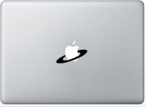 Cool Planet Space Ring Orbit Apple Macbook Removable Vinyl Sticker Decal - Image 1 of 1